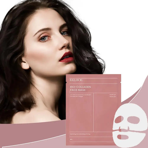 Bio Glow Bio Collagen Face Mask - Deep Hydrating, Pore-Shrinking Overnight Treatment for Radiant Skin (1/5/10PCs)