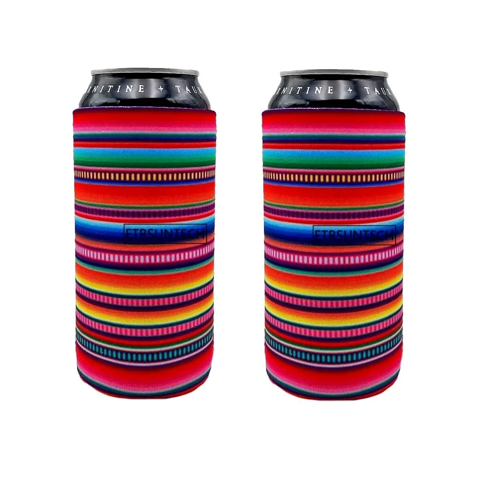 2Pcs Collapsible Neoprene Can Beer Cooler Sleeves Tall Energy/Beer Drink Coolies For 16oz Rockstar , Monster , 500ML beer bottle