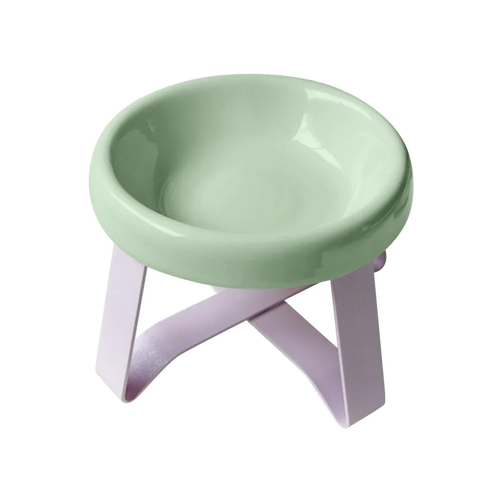 New Spine Protection Elevated Pet Bowl for Cats - Ergonomic Design for Neck Health & Comfort - Pet Supplies