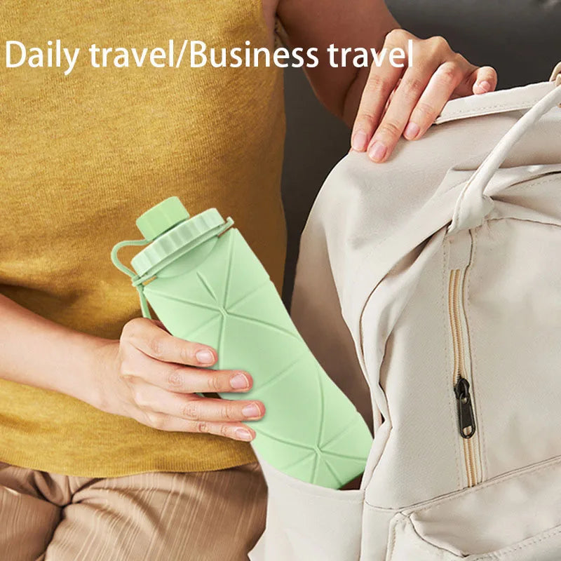 Collapsible & Stylish Silicone Water Cup - Perfect for Outdoor Adventures & Travel!