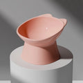Brand Name Nordic Cat Bowl - Anti-Tip High-Leg Double-Ear Feeding Bowl for Cats - Square Mouth Design