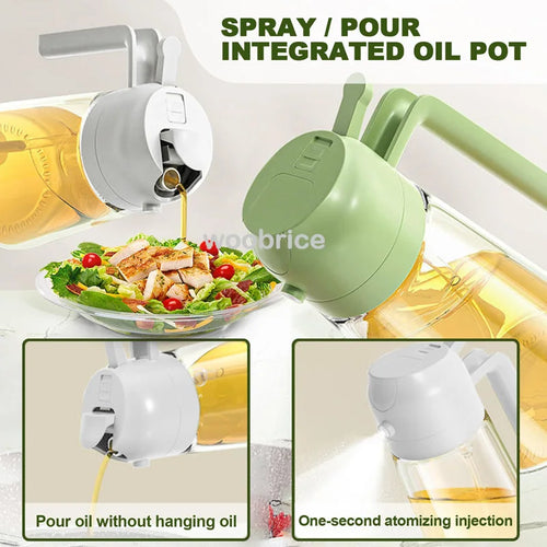 2-in-1 Oil Sprayer & Dispenser – Perfect for Air Fryers, Salads, Grilling & Roasting
