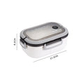 Portable Fruit & Food Storage Box - Double-Layer Lunch Container with Fork & Spoon for On-the-Go Freshness