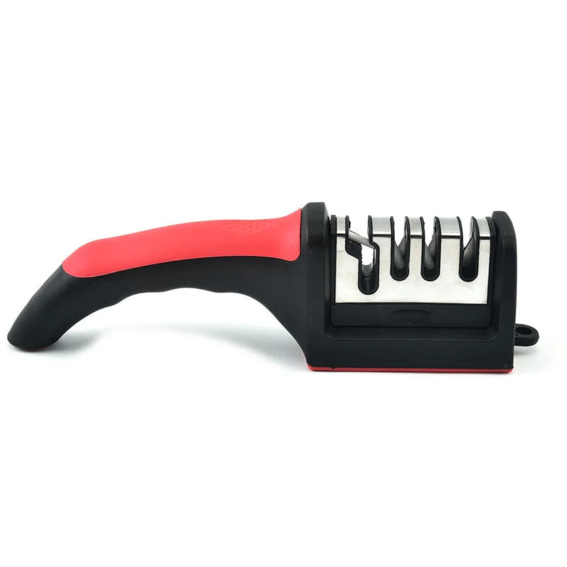SharpEdge Kitchen 3-in-1 Knife Sharpener - Multi-Functional Handheld Design for Effortless Precision
