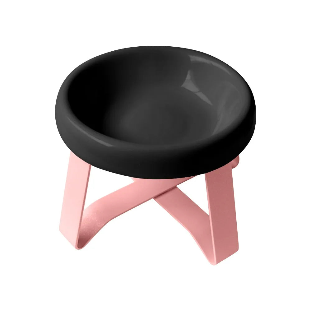 New Spine Protection Elevated Pet Bowl for Cats - Ergonomic Design for Neck Health & Comfort - Pet Supplies