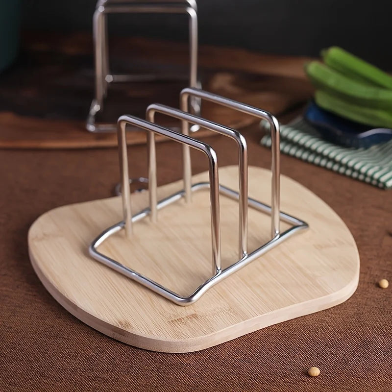 Stainless Steel Chopping Board Rack - Double-Layer Storage for a Tidy Kitchen