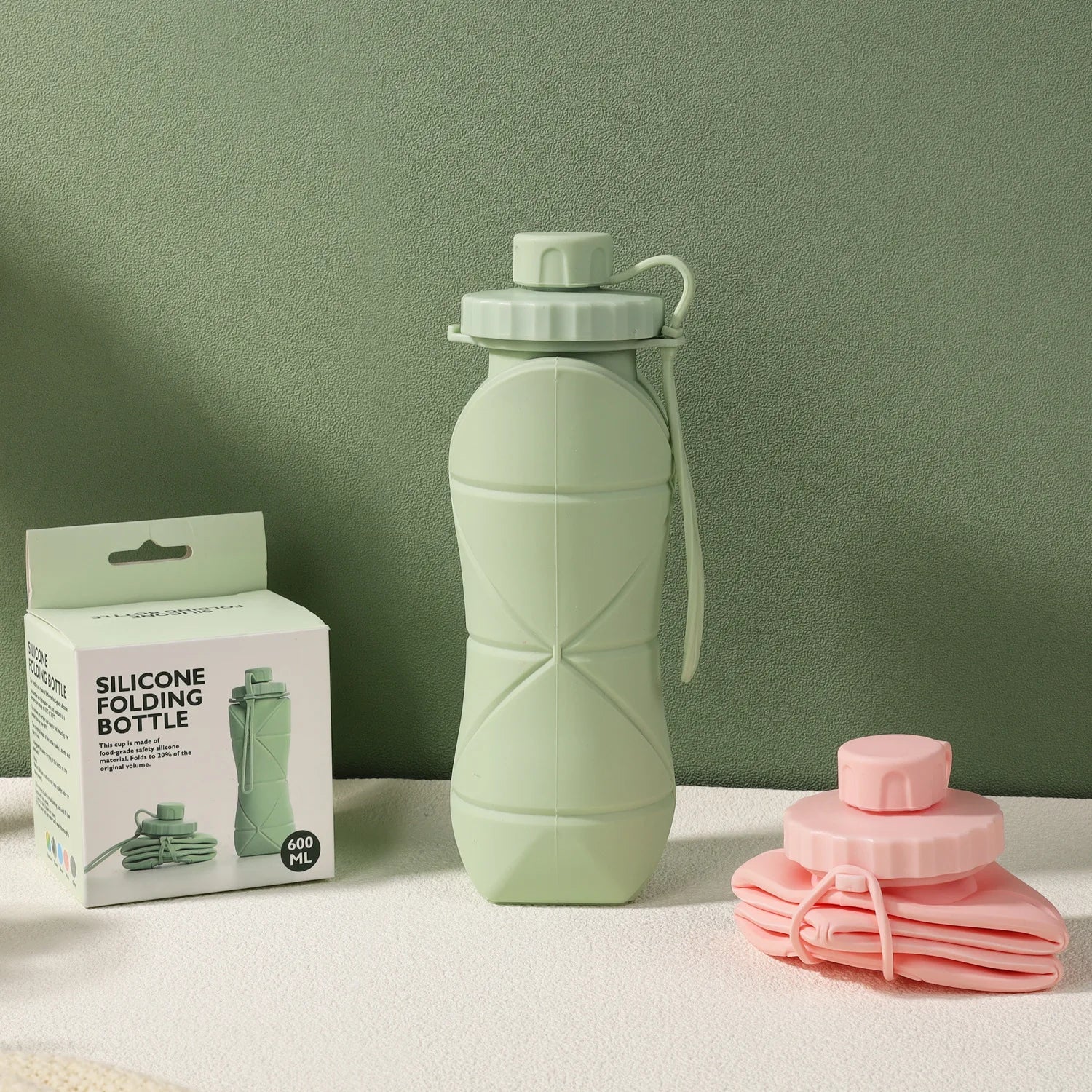Collapsible & Stylish Silicone Water Cup - Perfect for Outdoor Adventures & Travel!