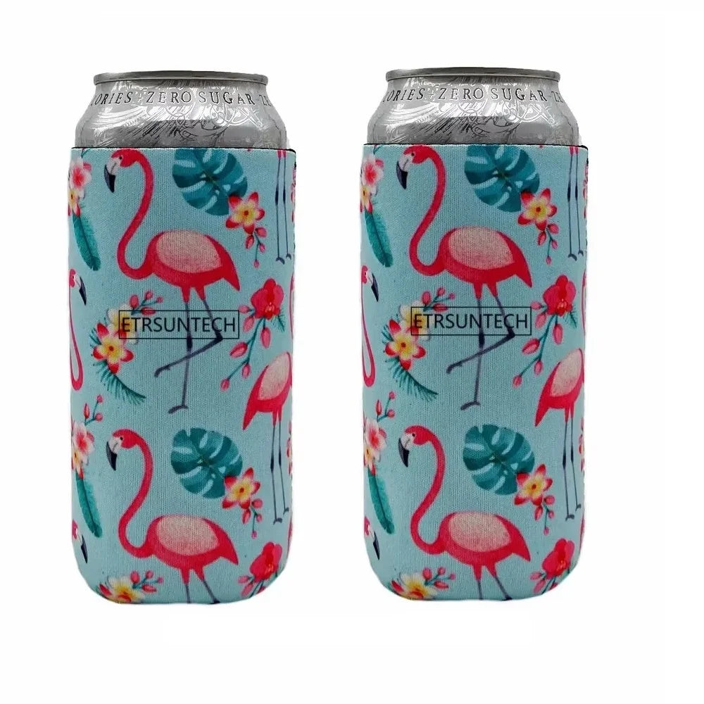 2Pcs Collapsible Neoprene Can Beer Cooler Sleeves Tall Energy/Beer Drink Coolies For 16oz Rockstar , Monster , 500ML beer bottle