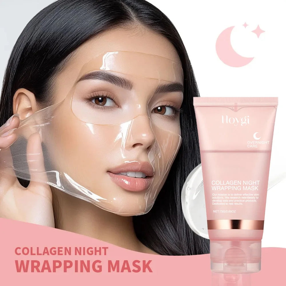 Korean Beauty Collagen Overnight Mask Set - Intense Hydration & Skin Renewal for Radiant Glow